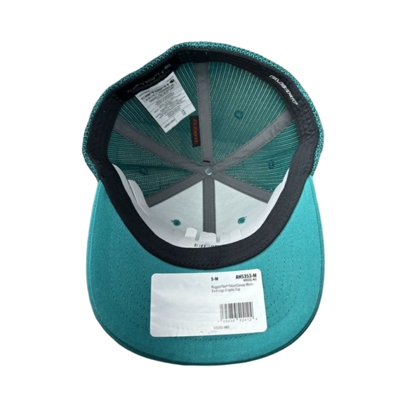 Carhartt Men's Moisture Wicking Canvas Mesh Back Logo Cap Hat OSFA - Picture 7 of 9